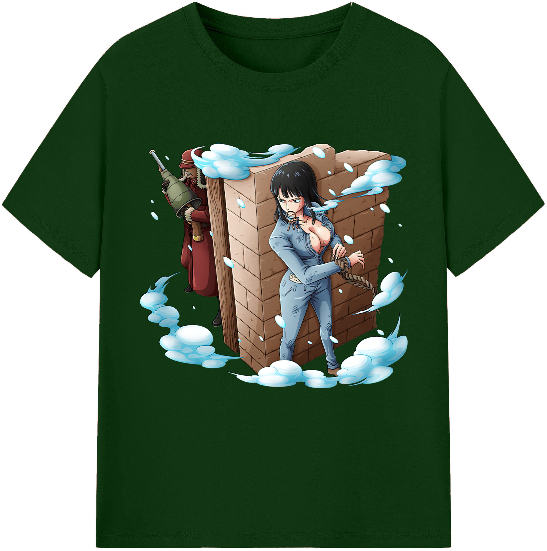 ワンピース ニコ・ロビン ONE PIECE Nico Robin 綿100％半袖Tシャツ（フロントプリント）